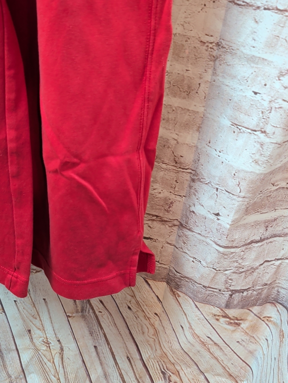 Zara Red Elastic-Waist Cropped Pants Girl's 11 To 12 Years - Picture 2 of 5